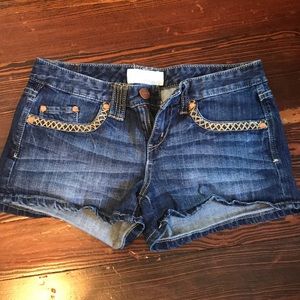 Maurices Dark Jean Shorts Hipster
